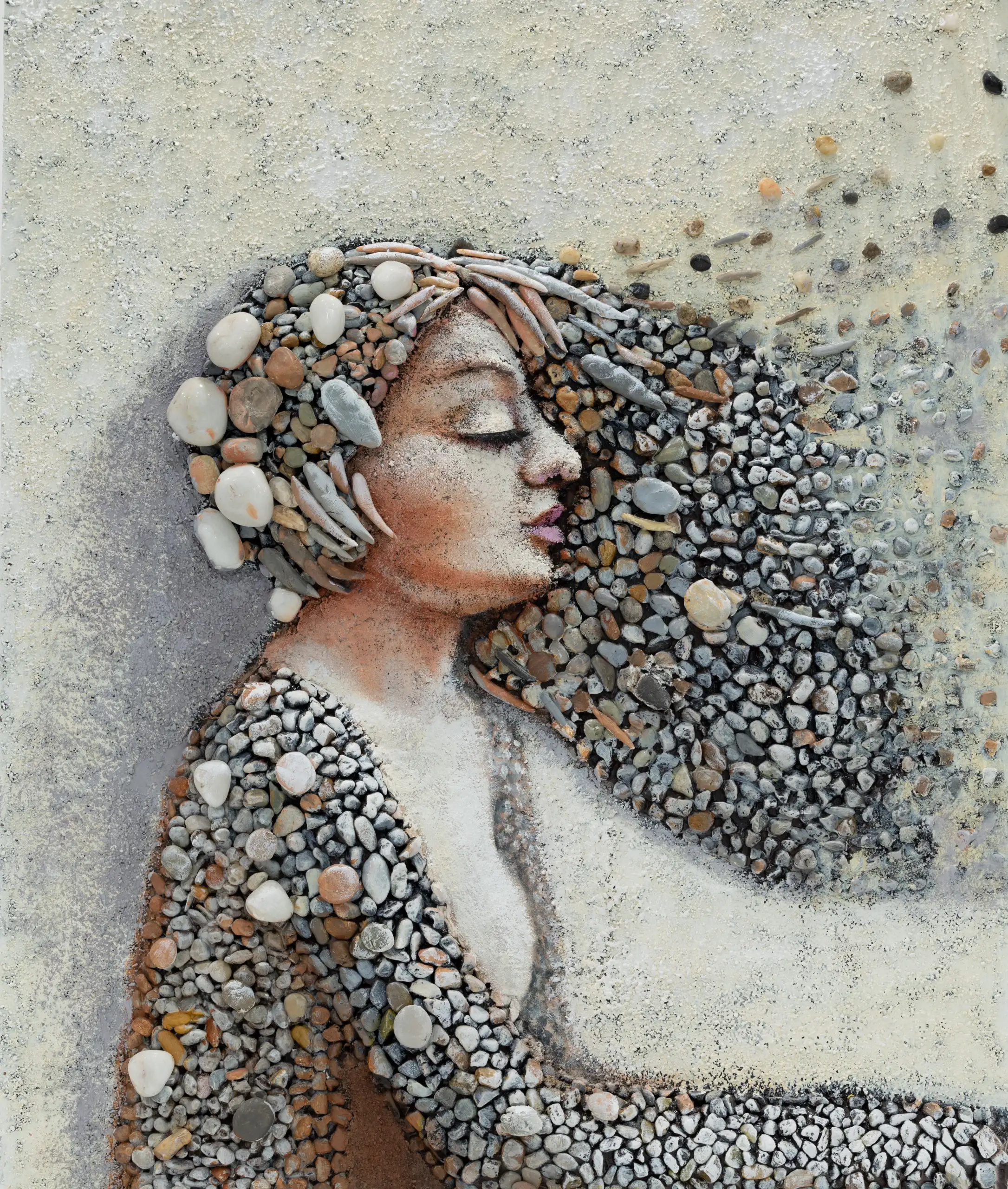 Niamat Gulati-LAYERS OF HUMANITY with frame - 5500