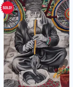 Rhea Anand -The ‘Sapera’ (Indian snake charmer)